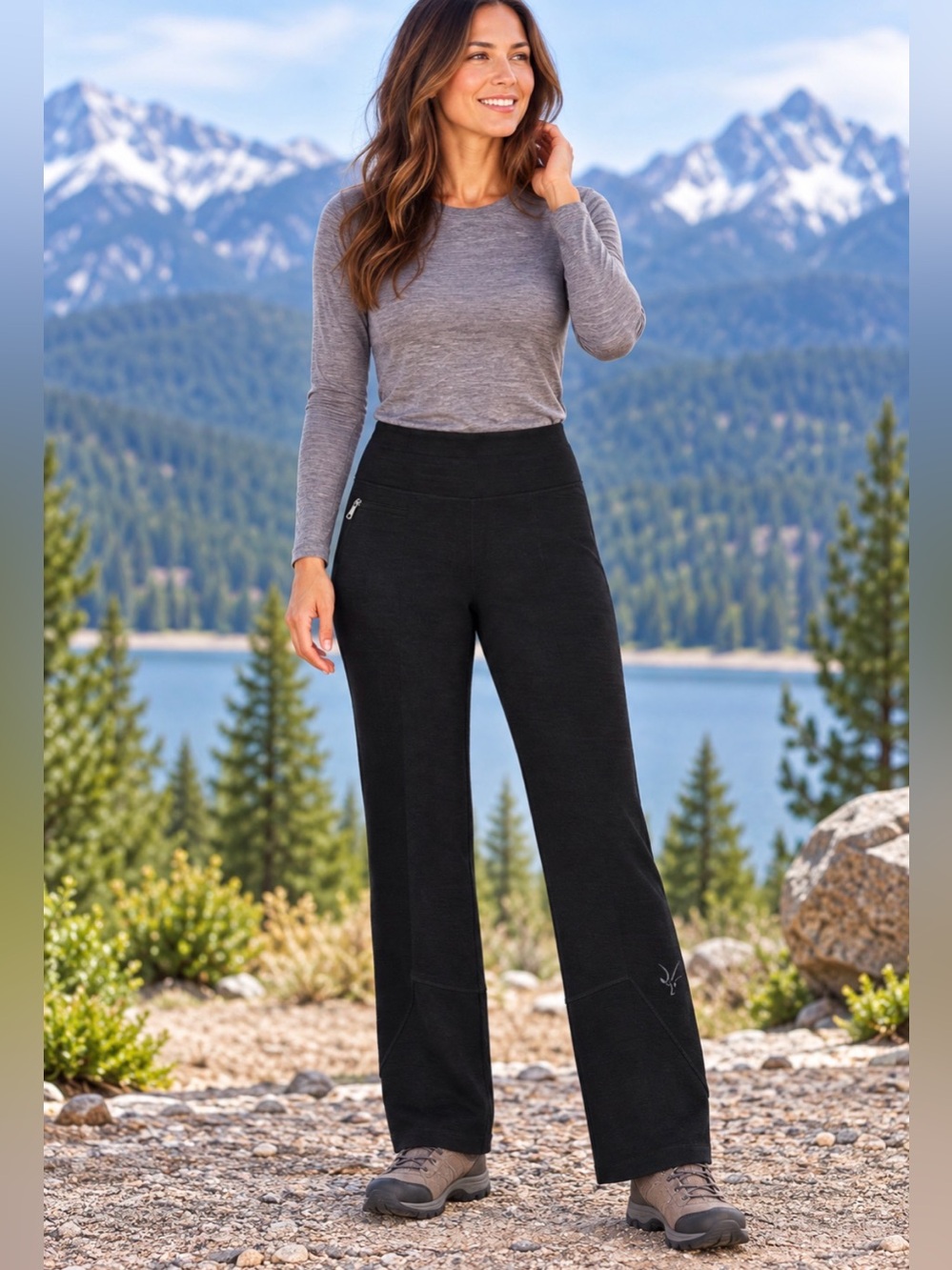 Ibex Loose Tight II Wool Pants Women S Black Merino Stretch